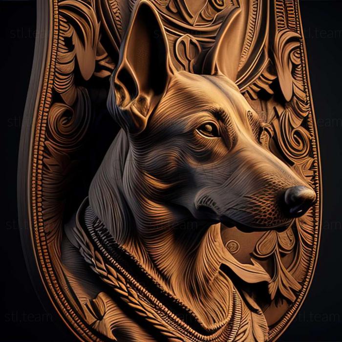 3D model Africanis dog (STL)
